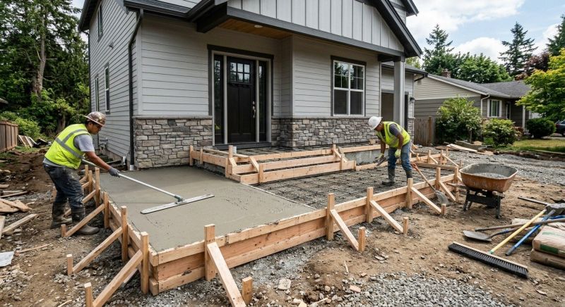 Concrete Porch Installation in Denver, CO